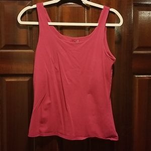 J. Jill shelf bra tank fushcha color